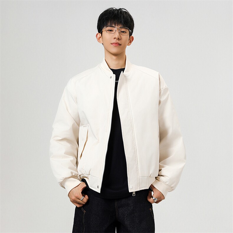 冬季clean纯色棒球服领棉服加厚短款棉衣HZ8815-特P68不议价,男装棉衣,星座610B-1