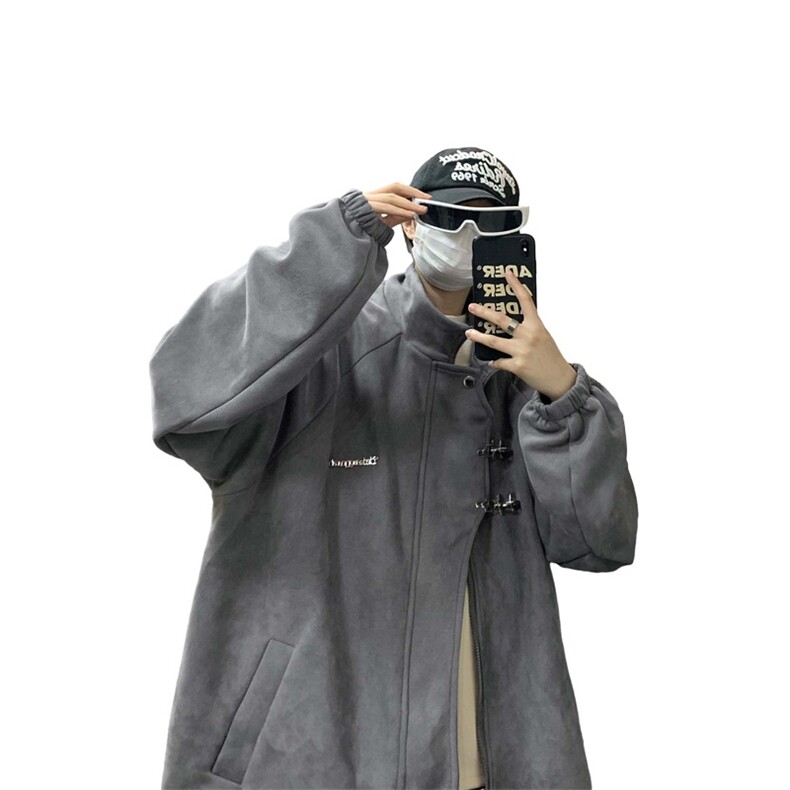 重磅！麂皮绒复合夹克飞机扣外套XH43-特P60控价：108,男装夹克,电商B367