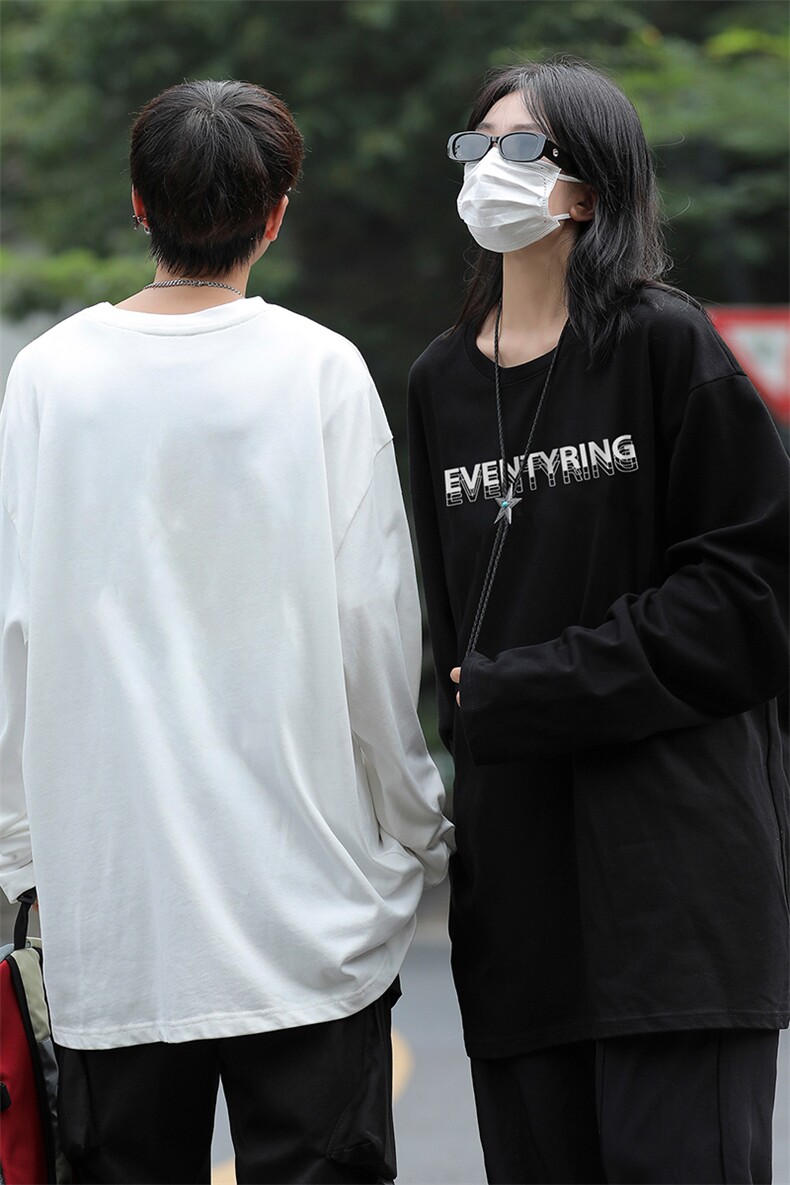 圆领内搭潮秋季新款男重磅纯棉美式印花长袖T恤-A1196TP25控39,男装T恤,电商B241