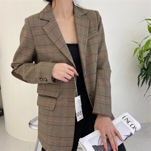 秋季新款金纺西装图片