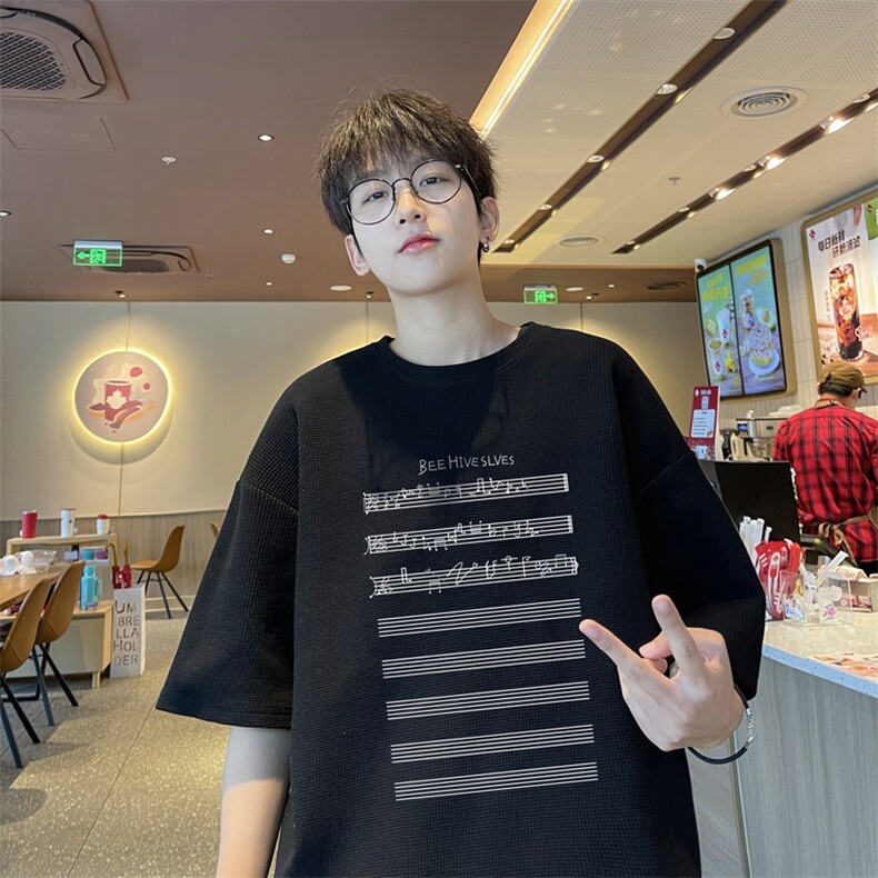 量大优供视频华夫格短袖T恤半袖男HDX505-特P18,男装T恤,电商B371