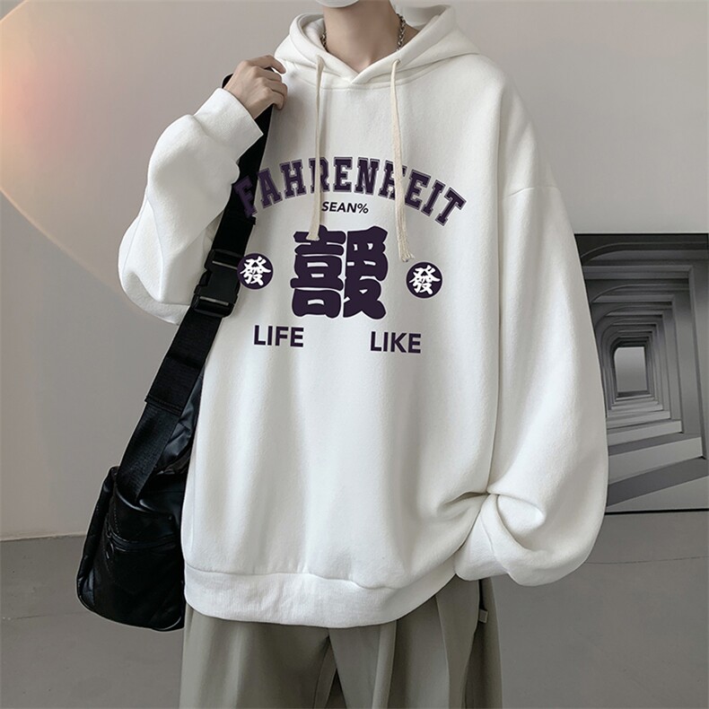 连帽卫衣男大码运动服帽衫外套WY2256-P35 加绒款-P40图片