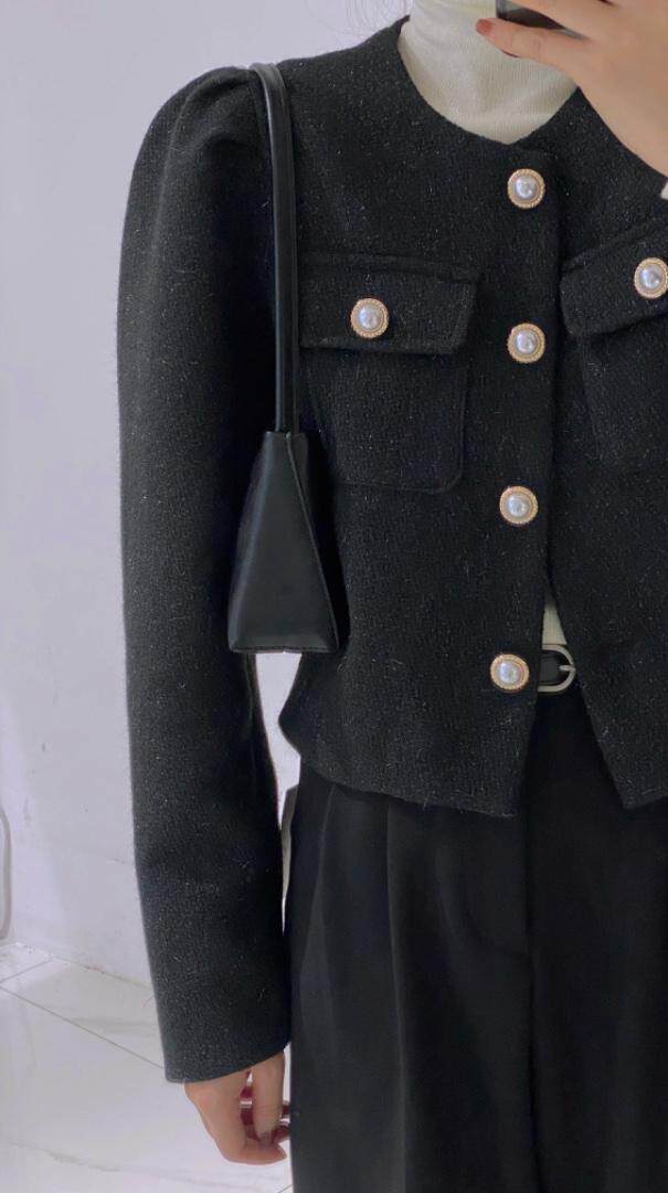 羊毛小香外套，其它，驿谷