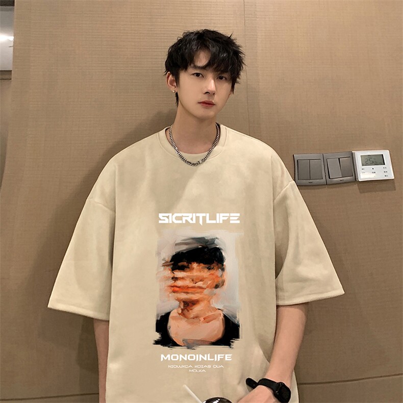麂皮绒短袖t恤男大码半袖男JD82213-P25,男装T恤,电商A040