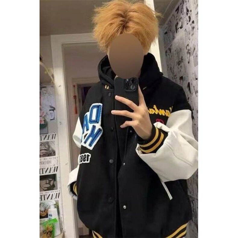 【有货】DJK8205-P75美式复古刺绣棒球服男休闲秋季棒球领潮图片