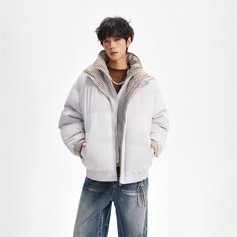 冬季新品得物美式潮流高品质格子加绒加厚棉衣外套棉服MY5566-P88图片