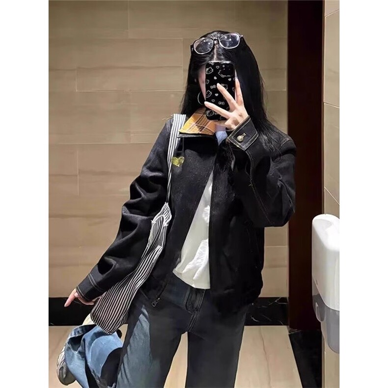 美拉德棕色假两件短款飞行员夹克男士棒球服外套JK2570,男装夹克,星座208-5