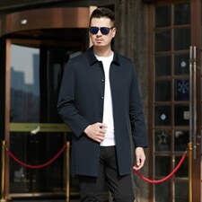 2023年春款休闲时尚高端男士外套上衣风衣夹克P315图片