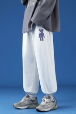 K13242-P35可束脚加厚加绒运动裤男大码宽松直筒卫裤男，男装休闲裤，电商A040