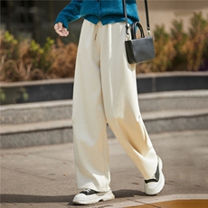 2025秋冬百搭时尚简约醋酸香蕉裤，女装休闲裤，圣丽羊绒