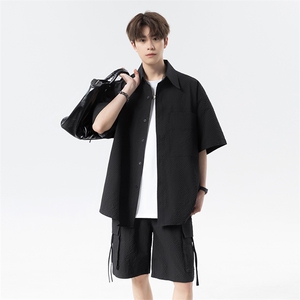 港风Cityboy工装短袖衬衫套装DC2191上衣30-DK8533裤子30【特价】图片