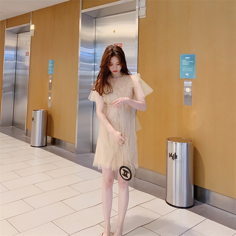 主推款，很仙聚会海边度假小众仙女连衣裙裙两件套860,女装连衣裙,Mushroom