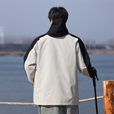 2025春季新款cityboy大码撞色连帽夹克M-5XHJ25149-特P60，男装夹克，电商A022