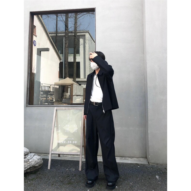 【有货】cleanfit黑色短款外套男高级感痞帅行政夹克Y165HH-特P55,男装夹克,星座1007（原301D）