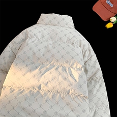 新款笑脸贴标字母加绒加厚保暖棉衣面包服A316-1-Y104P85控118，男装棉衣，星座906（原电商a316-1）