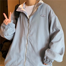 双面穿ins潮痞帅超火外套男春秋季hiphop高街上衣宽松欧美式工装，男装工装外套，星座1210-1