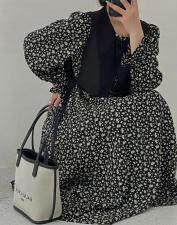 秋季新品，两件套碎花连衣裙，女装连衣裙，More-Lee