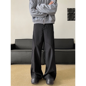 港风cleanfit解构休闲裤西裤微喇长裤A014-DY25017-P60控88
