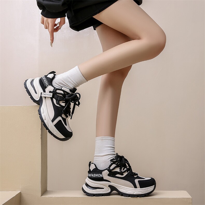 ins韩版新款老爹鞋女2024春季学生运动跑步鞋休闲鞋厚底增高鞋,女鞋休闲鞋,电商A223