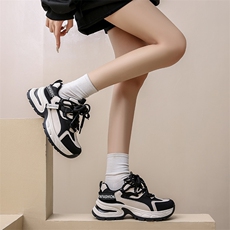 ins韩版新款老爹鞋女2024春季学生运动跑步鞋休闲鞋厚底增高鞋，女鞋休闲鞋，电商A223