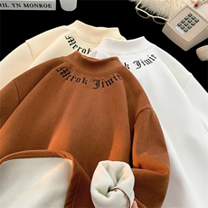 德绒刺绣DC5349-TP45控价58冬季新款时尚打底衣加绒加厚保暖卫衣，男装卫衣，电商A102-1