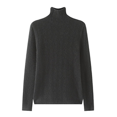 时尚高领羊绒衫修身显瘦温暖舒适秋冬，女装羊绒衫，绒美人羊绒