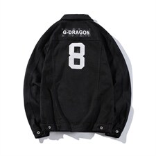 Jk616-p45M-5XL现货白底牛仔夹克肥仔量足破洞大码，男装夹克，星座103A