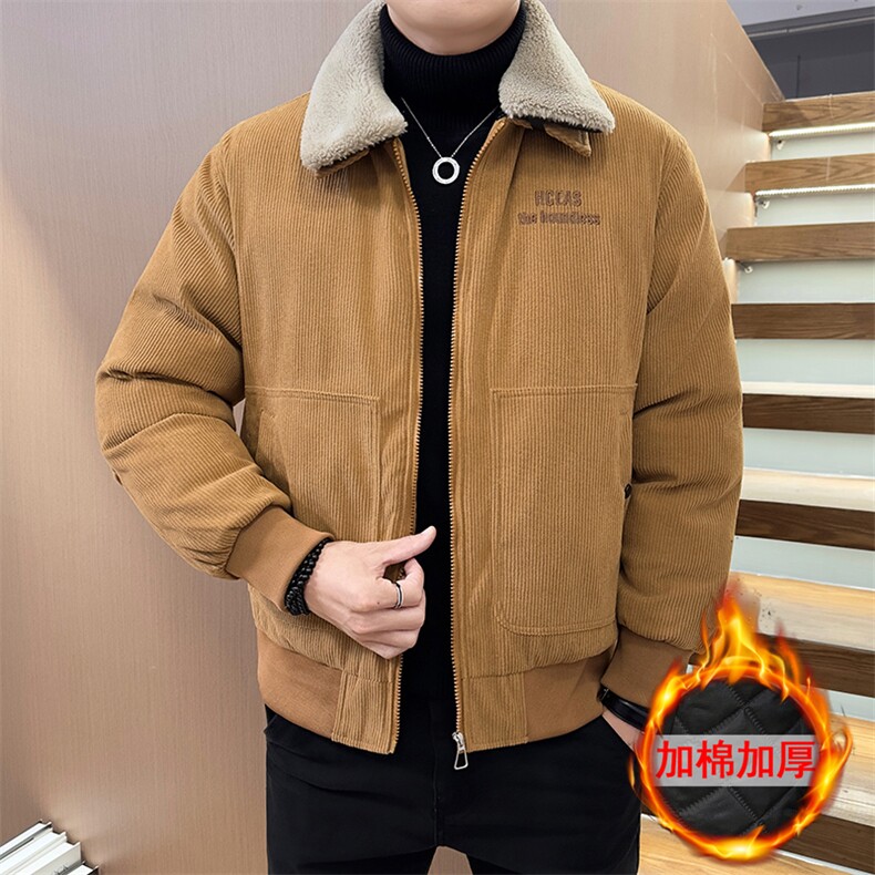 M802-P1252025秋冬时尚新品灯芯绒加棉棉衣保暖外套,男装棉衣,星座507A（原星座306B-2）