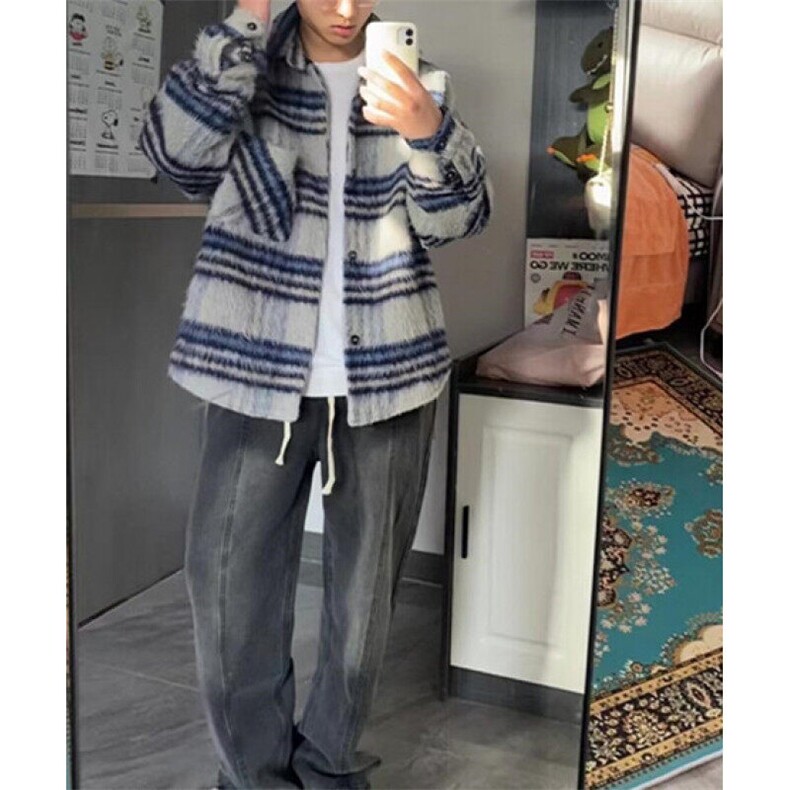流行夹克中长日常外穿标准文艺男翻领原宿气质秋季长袖J1088,男装夹克,星座1116A（原606A-3）