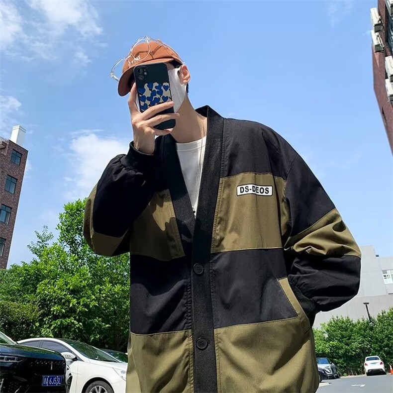 潮流夹克潮男休闲时尚外套单排扣棒球领A3P55,男装夹克,星座1116-2