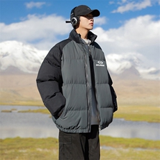 现货抖音得物可供视频三防加厚羽绒拼接棉衣外套面包棉服86638，男装棉衣，电商A486