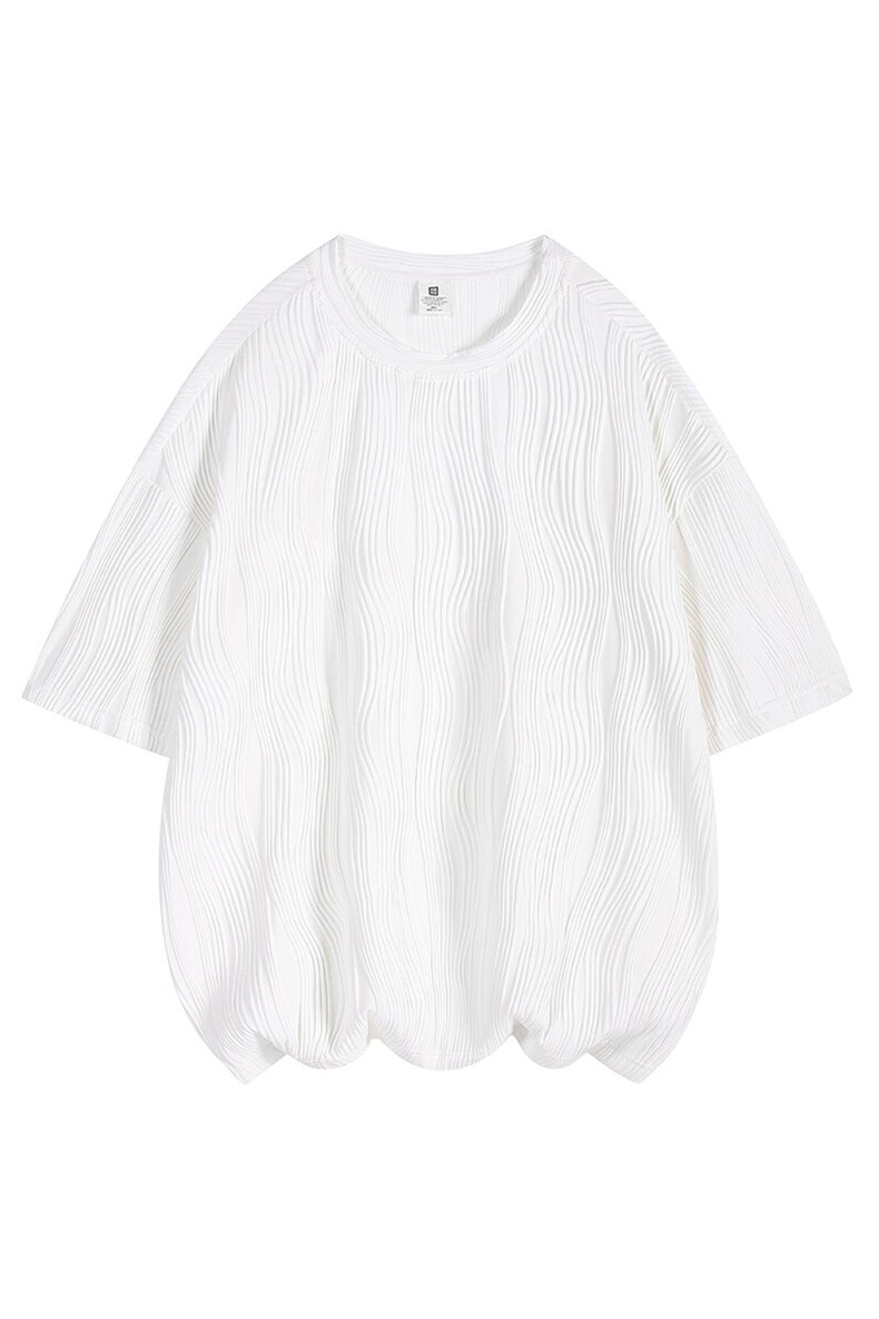8XL-M特大码夏季短袖冰丝皱感透气T恤男潮垂感宽松半袖DX305P45,男装T恤,电商D206-1