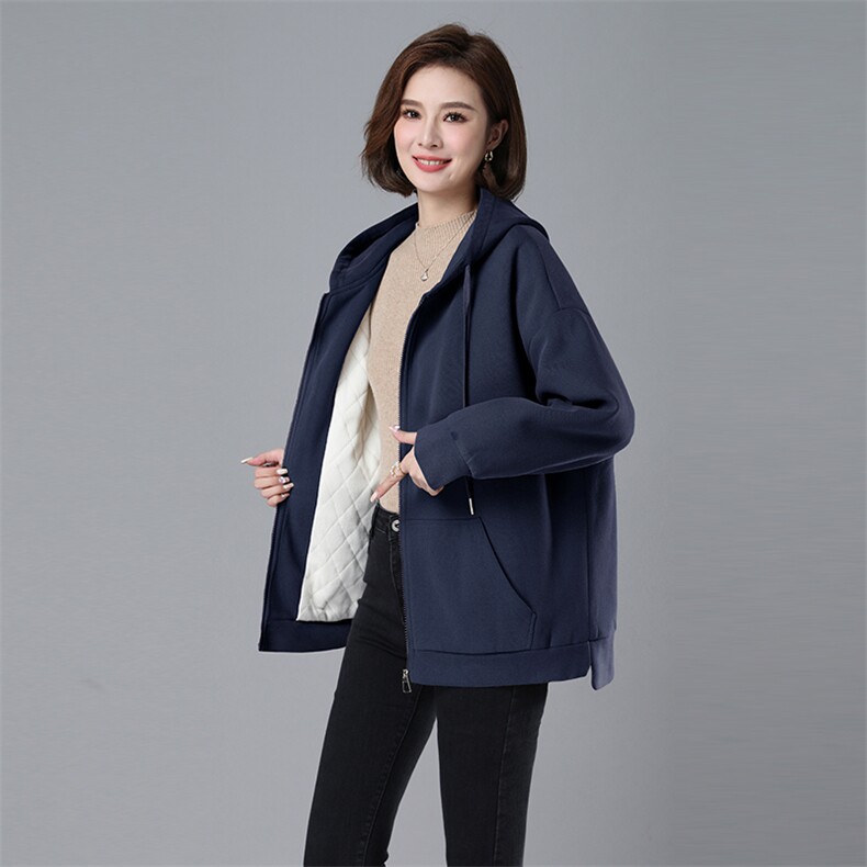 时尚新款女装加厚保暖棉服外套 宽松显瘦加绒棉衣 冬季必备单品图片