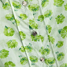 高级感时尚棉布印花衬衫女收腰显瘦短款小衫，女装衬衫，水衣源