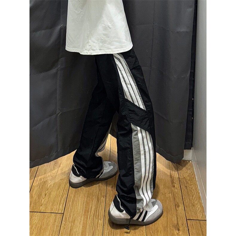港风大码宽松速干裤直筒裤休闲裤长裤A014-DY25086-P50控68,男装休闲裤,电商A014
