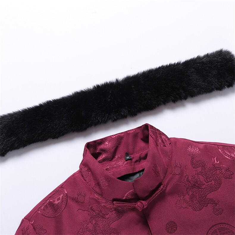 男士风唐装可脱卸羽绒服90白鸭绒中老年冬羽绒服唐装外套,男装羽绒服,钱塘723