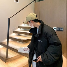 W4633-P78高街棉衣外套冬装棉袄韩版棉服潮流加厚潮面包服男，男装棉衣，星座512-6