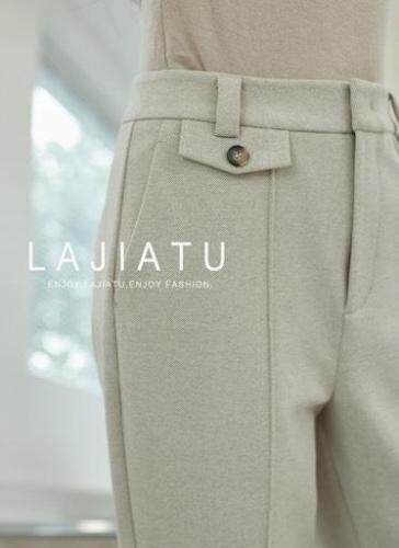 冬季新款呢料裤子，女装，拉嘉图