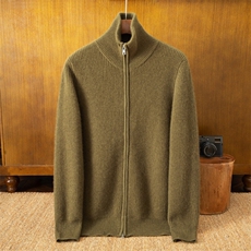 2025春秋新款羊绒衫女100山羊绒康赛妮羊绒线纯色针织衫外套上衣，男装羊绒开衫，米亚康羊绒