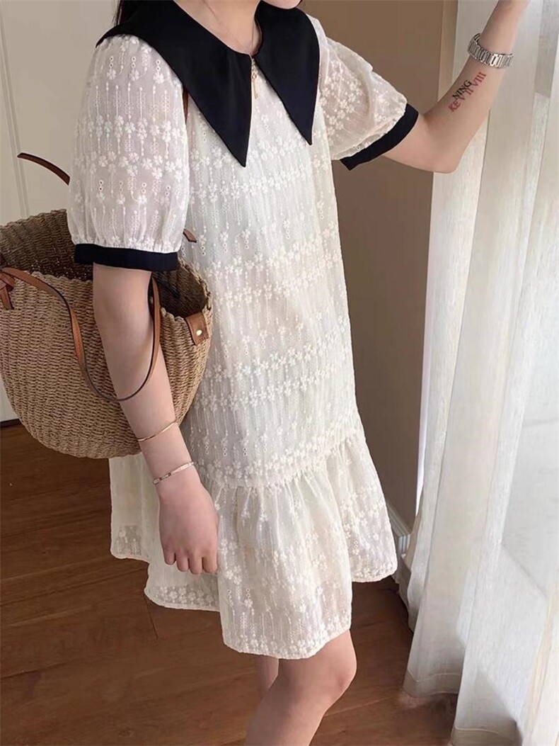 韩版蕾丝连衣裙，女装连衣裙，依多坊