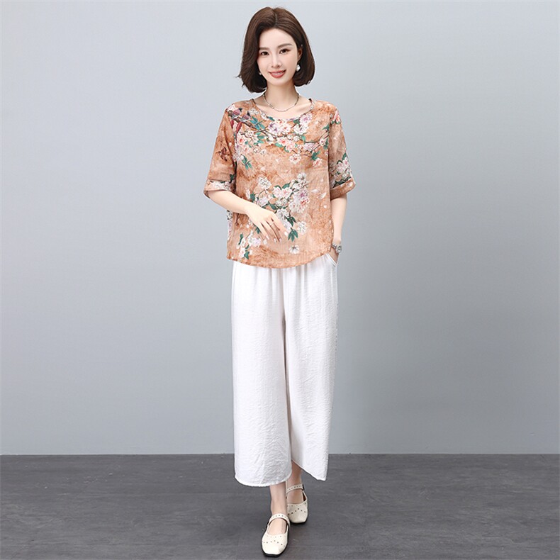 【断码清仓】夏季上衣裤子两件套时尚套装女宽松,女装套装/套裙,凝聚力