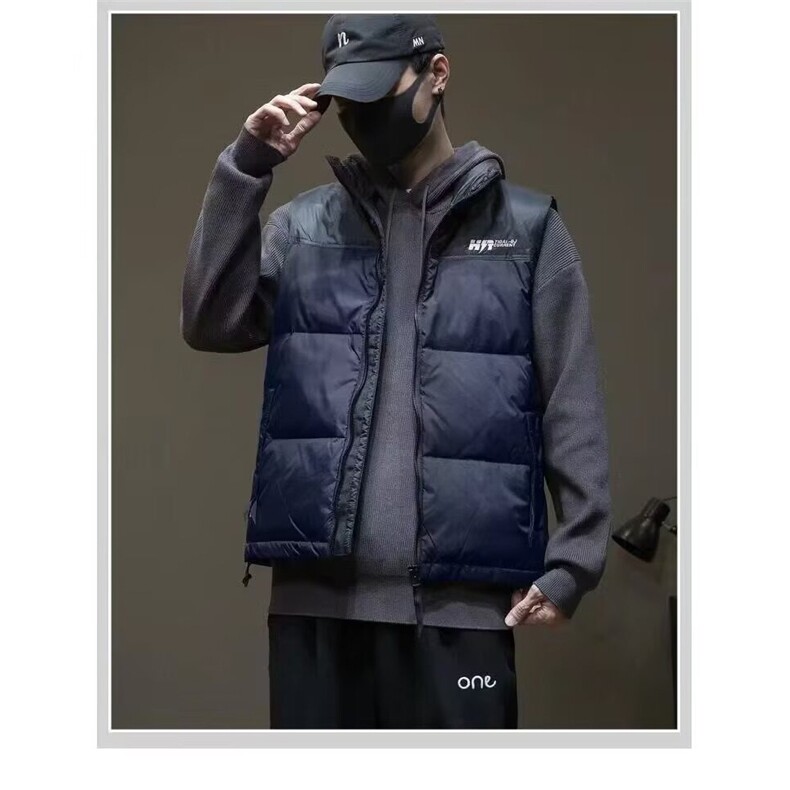 美式复古拼色立领马甲外套街头小众机车服夹克背心情侣,男装背心/马甲,星座1013-1