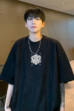 麂皮绒！重磅麂皮绒短袖t恤男JPDX205-特P19控38，男装T恤，电商B367