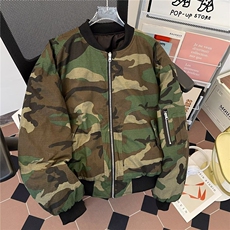 美式破坏工装战术加厚仿兔绒连帽迷彩座山雕夹克外套MF333-P100，男装夹克，星座412-2