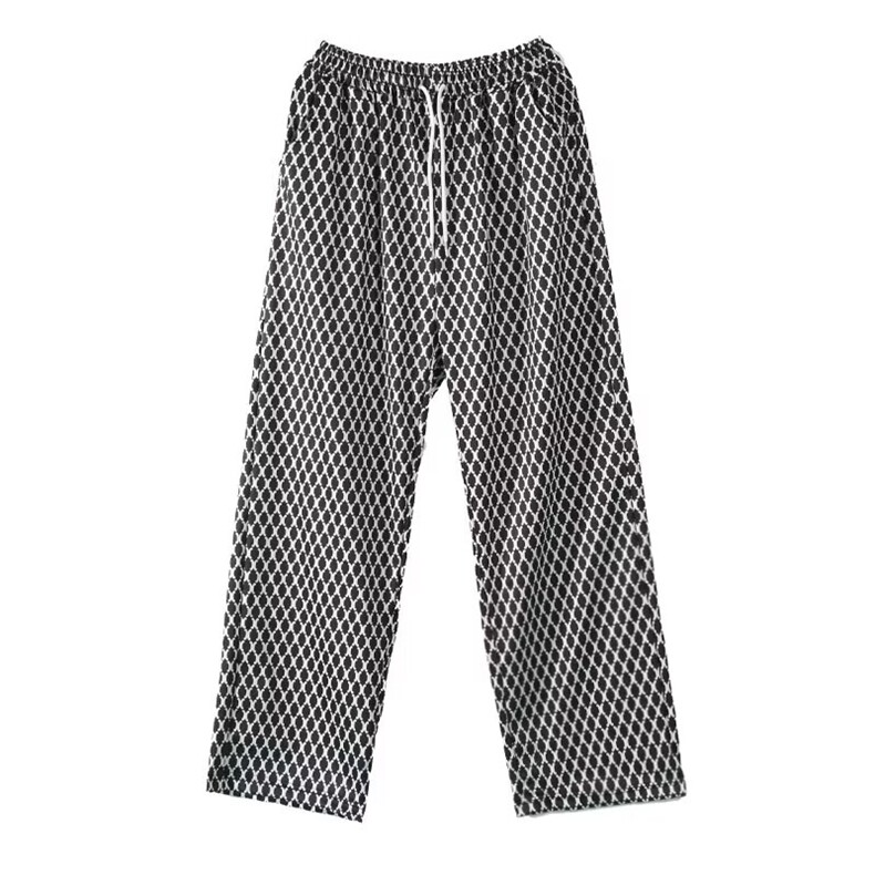 港风秋款男休闲裤蛇皮条纹直筒高弹直筒长裤h0825P30,男装休闲裤,星座1013-1