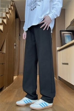 2025休闲裤男士新款宽松直筒阔腿爸爸装长裤男春秋M2555-P45，男装休闲裤，星座509