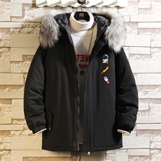 MM48165-P130冬季大毛领棉衣男士大码加厚棉袄男棉服砖墙，男装棉衣，电商A040A