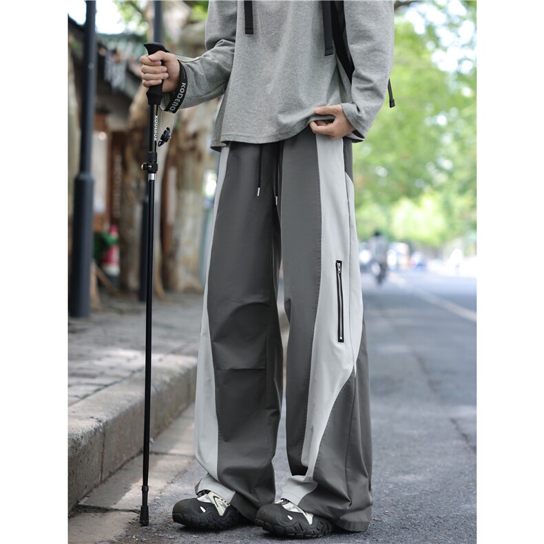 秋季新款户外机能拼色设计百搭休闲冲锋裤B315-K25326-特p35控68,男装休闲裤,电商B315