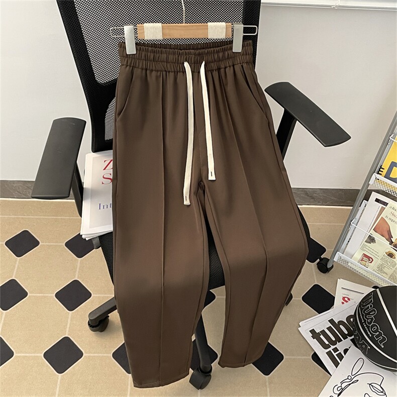 夏款男冰丝西裤坠感休闲长裤大码M-4XLH56P38，男装西裤，星座1013-1