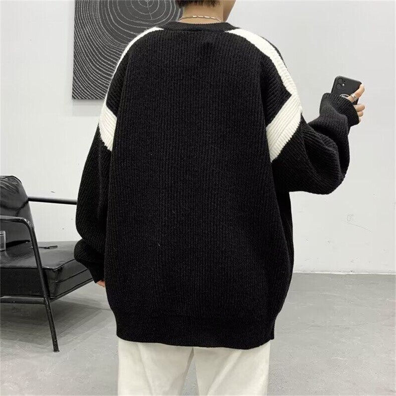 秋冬设计感宽松慵懒韩版圆领套头长袖毛衣针织衫GM267P42,男装针织衫/毛衣,星座1116-2